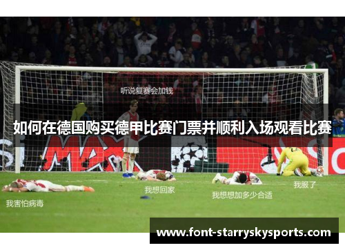 如何在德国购买德甲比赛门票并顺利入场观看比赛